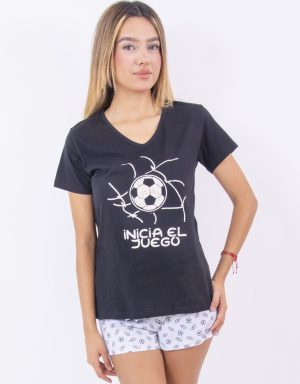 Jms0313 - pijama mujer short INICIA EL JUEGO