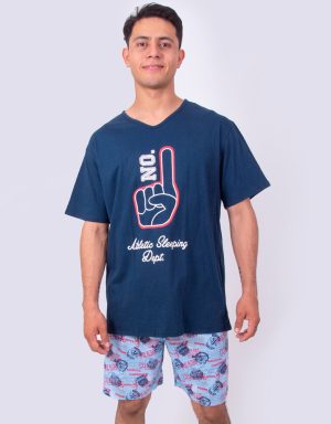 Jhb0158 - pijama bermuda NO.1 ATHLETIC SLEEPING DEPT.