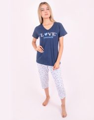 JMC0221 - pijama mujer capri LOVE YOURSELF