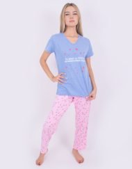JML0227 - pijama mujer pantalón TU AMOR ES ETERNO TU PACIENCIA ES VARIABLE