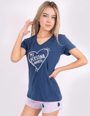 Jms0323 - pijama mujer short MI PERSONA FAVORITA
