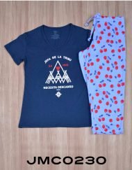 JMC0230 - pijama mujer capri JEFA DE LA TRIBÚ NECESITA DESCANSO