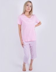 Jmc0231 - pijama mujer capri TU HACES MI VIDA ESPECIAL