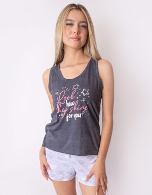 Jms0320 - pijama mujer short LOOK HOW THEY SHINE FOR YOU