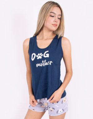 Jms0325 - pijama mujer short DOG MOTHER