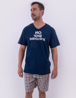Jhb0171 - pijama hombre bermuda NO TEMAS EQUIVOCRARTE