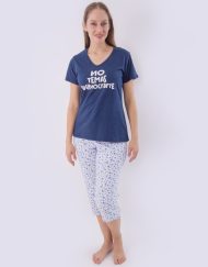 JMC0238 - pijama mujer capri NO TEMAS EQUIVOCRARTE