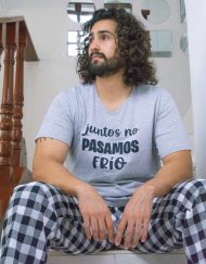 Jhl0188 - pijama hombre pantalón JUNTOS NO PASAMOS FRÍO