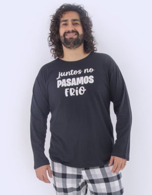 JHI0300 - pijama hombre invierno JUNTOS NO PASAMOS FRÍO