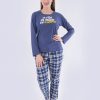 JMI0290 - pijama mujer invierno LA VIDA ES MEJOR EN PIJAMA