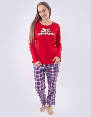 JMI0292 - pijama mujer invierno DAME BESO Y APAPACHO!