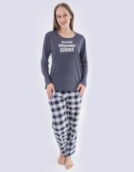 JMI0295 - pijama mujer invierno PLEASE DÉJAME DORMIR