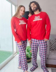 JPA0200 pijama parejas - DAME BESO Y APAPACHO! - ambos pantalón