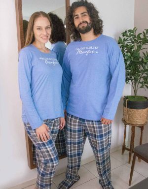 JPA0201 pijama parejas - NO ME SUELTES MORFEO - ambos pantalón