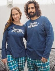 JPA0202 pijama parejas - CADA DÍA MÁS GUAPA/O - ambos pantalón