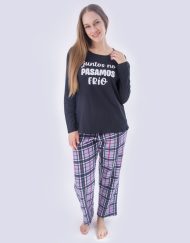 JMI0300 - pijama mujer invierno JUNTOS NO PASAMOS FRÍO