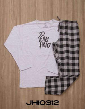 JHI0312 - pijama hombre invierno SOY TEAM FRÍO