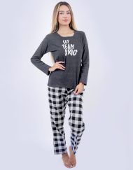JMI0311 - pijama mujer invierno SOY TEAM FRÍO