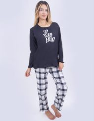 JMI0312 - pijama mujer invierno SOY TEAM FRÍO