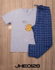 JPA0115 pijama parejas - TE QUIERO ... / ... A MORDIDAS - ambos pantalón invierno