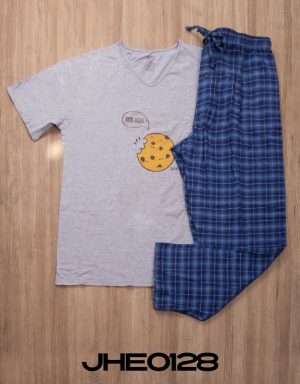 JPA0115 pijama parejas - TE QUIERO ... / ... A MORDIDAS - ambos pantalón invierno