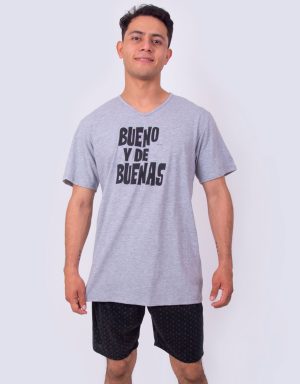 Jhb0175 - pijama hombre bermuda BUENO Y DE BUENAS