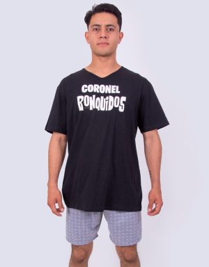 Jhb0176 - pijama hombre bermuda CORONEL RONQUIDOS