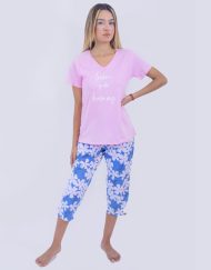 JMC0235 - pijama mujer capri BIEN Y DE BUENAS