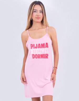 CMT0029 - camisón tirantes PIJAMA BESOS Y A DORMIR