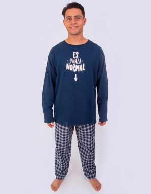 Jhi0233 - pijama hombre invierno ES PANZA NORMAL