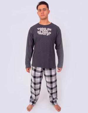 JHI0262 - pijama hombre invierno TODO EN EXCESO ES MALO MENOS YO