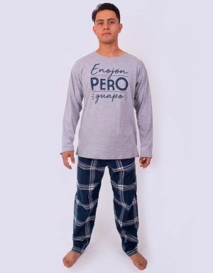 JHI0265 - pijama hombre invierno ENOJÓN PERO GUAPO