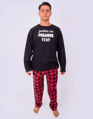 JHI0308 - pijama hombre invierno JUNTOS NO PASAMOS FRÍO