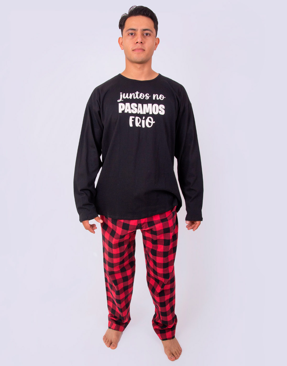 JHI0308 - pijama hombre invierno JUNTOS NO PASAMOS FRÍO