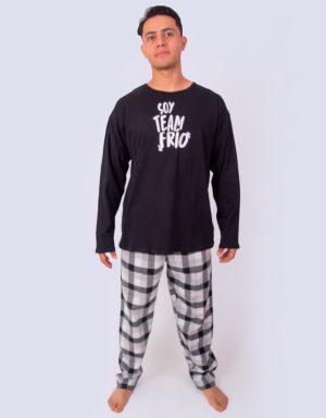 JHI0310 - pijama hombre invierno SOY TEAM FRÍO