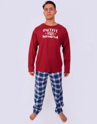 JHI0321 - pijama hombre invierno OUTFIT PARA DESCONECTAR