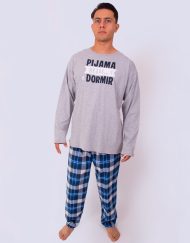 JHI0326 - pijama hombre invierno PIJAMA BESOS Y A DORMIR