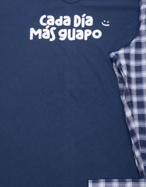 Jhl0189 - pijama hombre pantalón CADA DÍA MÁS GUAPO - Imagen 2