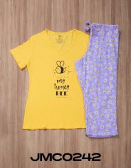 JMC0242 - pijama mujer capri MY HONEY BEE