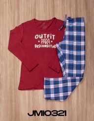 JMI0321 - pijama mujer invierno OUTFIT PARA DESCONECTAR
