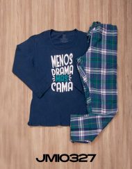 JMI0327 - pijama mujer invierno MENOS DRAMA MAS CAMA