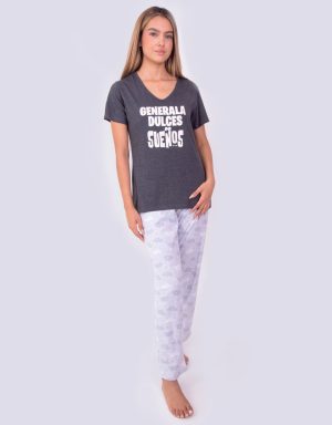 JML0244 - pijama mujer pantalón GENERALA DULCES SUEÑOS