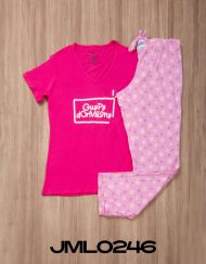 JML0246 - pijama mujer pantalón GUAPA DORMILONA