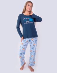 Jmi0226 - pijama mujer invierno polar I WHALE ALWAYS LOVE YOU