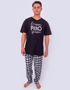 Jhl0195 - pijama hombre pantalón ENOJÓN PERO GUAPO