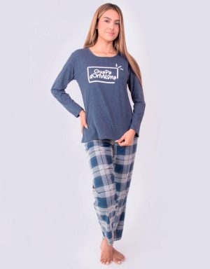 JMI0324 - pijama mujer invierno GUAPA DORMILONA