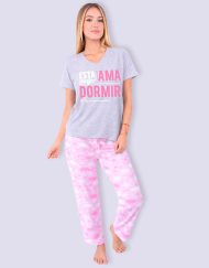 JML0247 - pijama mujer pantalón ESTA MUJER AMA DORMIR SIN SER MOLESTADA