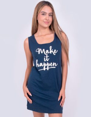 CMS0019 - camisón sin manga MAKE IT HAPPEN