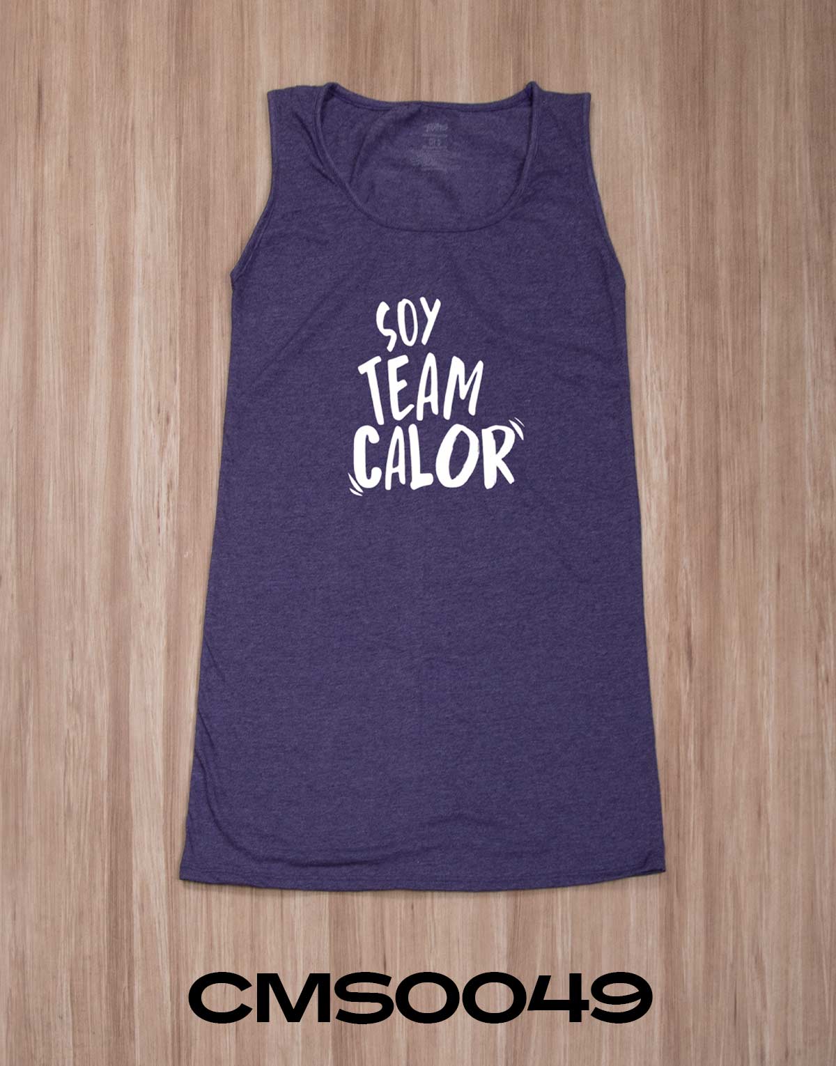 CMS0049 - camisón sin manga SOY TEAM CALOR - Imagen 3
