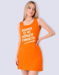 CMS0051 - camisón sin manga DORMIR ES MI DEPORTE FAVORITO
